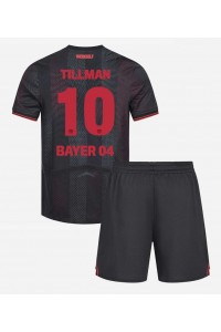 Bayer Leverkusen Malik Tillman #10 Jalkapallovaatteet Lasten Kotipeliasu 2025-26 Lyhythihainen (+ Lyhyet housut)